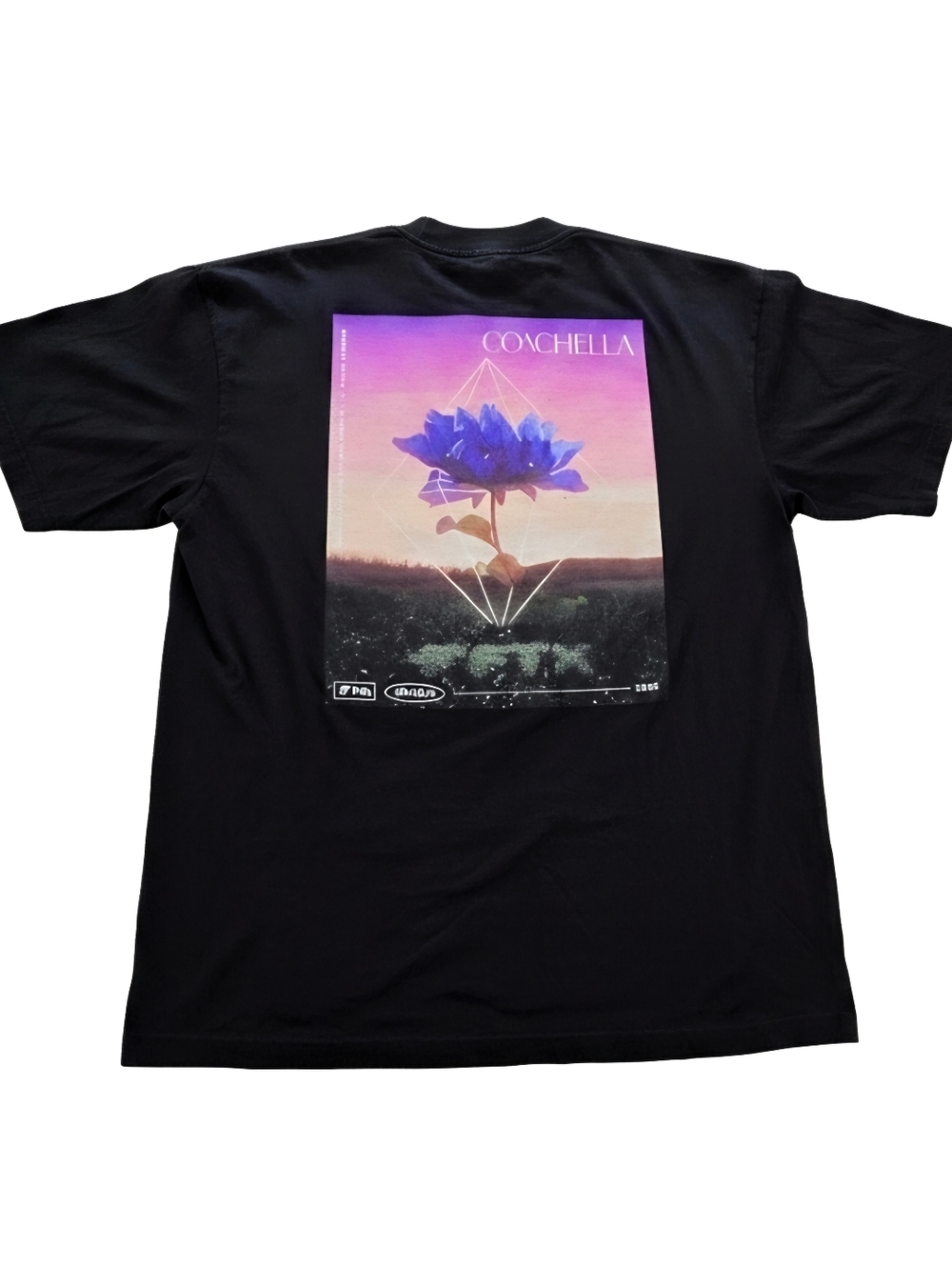 Coachella Music & Arts Festival 2022 FTX Flower Graphic T-shirt Mens Size Large